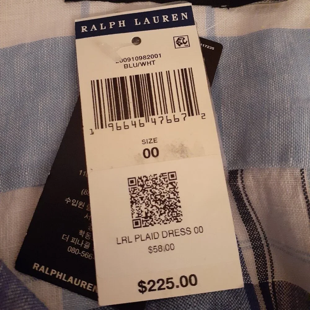 Lauren Ralph Lauren Linen Shirt Dress NWT